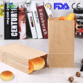 Eco-friendly Disposable custom paper lunch bags with logo for fast food salad chicken snacks